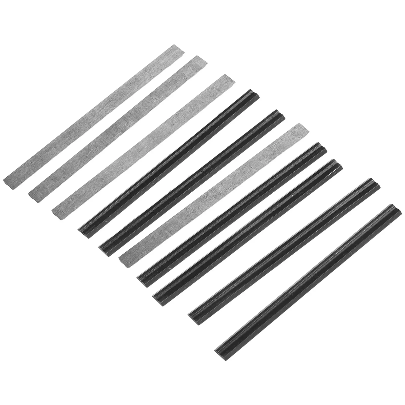 82mm Carbide Planer Blades Manganese Steel Set Tool Kits Silver Slide-in Design Hard Alloy For Cutting Woods For Hardwood