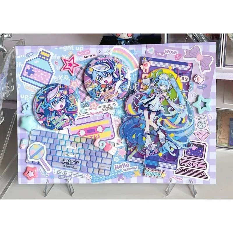 Hatsune Miku Acryl Stand Figur Abzeichen Hatsune Miku Projekt DIVA Anime Peripherie Niedlichen Cartoon Kreativität Desktop Ornament Neue
