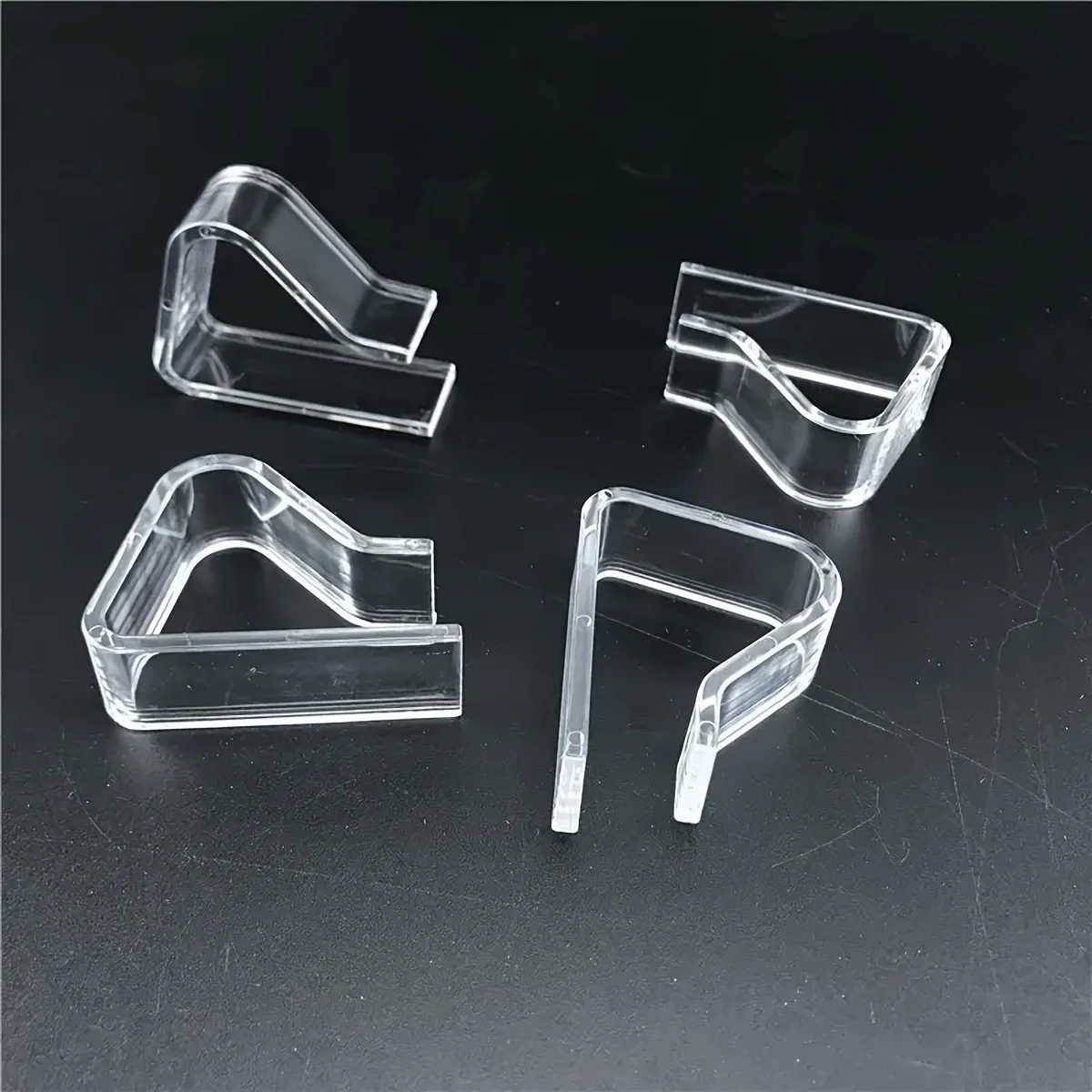 Clear Plastic Tablecloth Clips - Set of 8 or 16 - Transparent Hold-Down Clips for Indoor and Outdoor Use