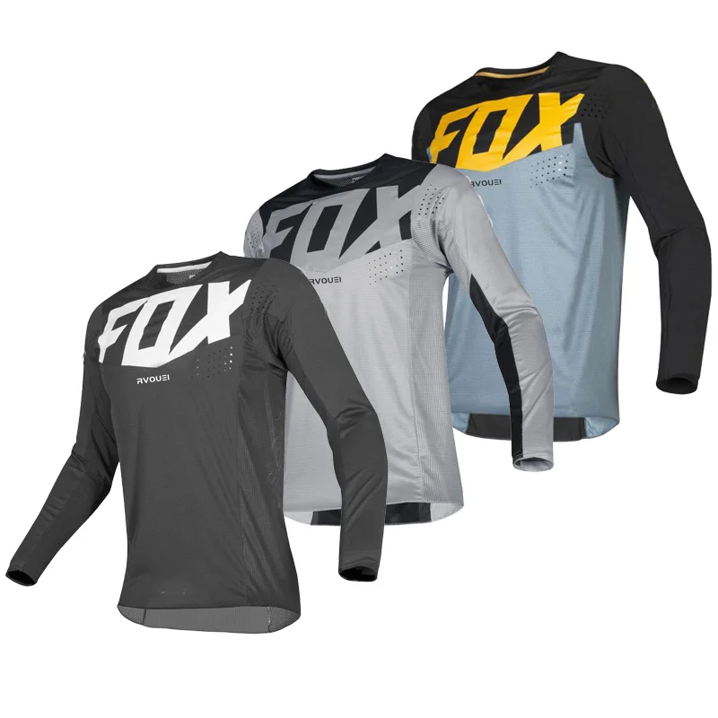 Rvouei Fox Ciclismo Mtb Motocross Jersey Downhill Maglie Mx Ciclismo Mountain Moto Dh Maillot Ciclismo Hombre Quick Dry Tshirt