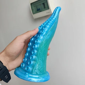 YOCY Tentacle Dildo Cruved G-Spot Stimulator Large Silicone Anal Plug Octopus Series Animal Dildos Colorful Sex Toy For Women 3