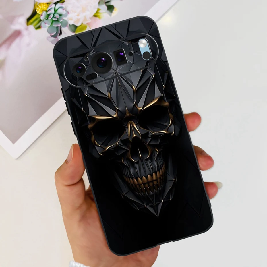 Fashion Dragon Metal Style Black Silicone Case - Soft TPU Phone Cover