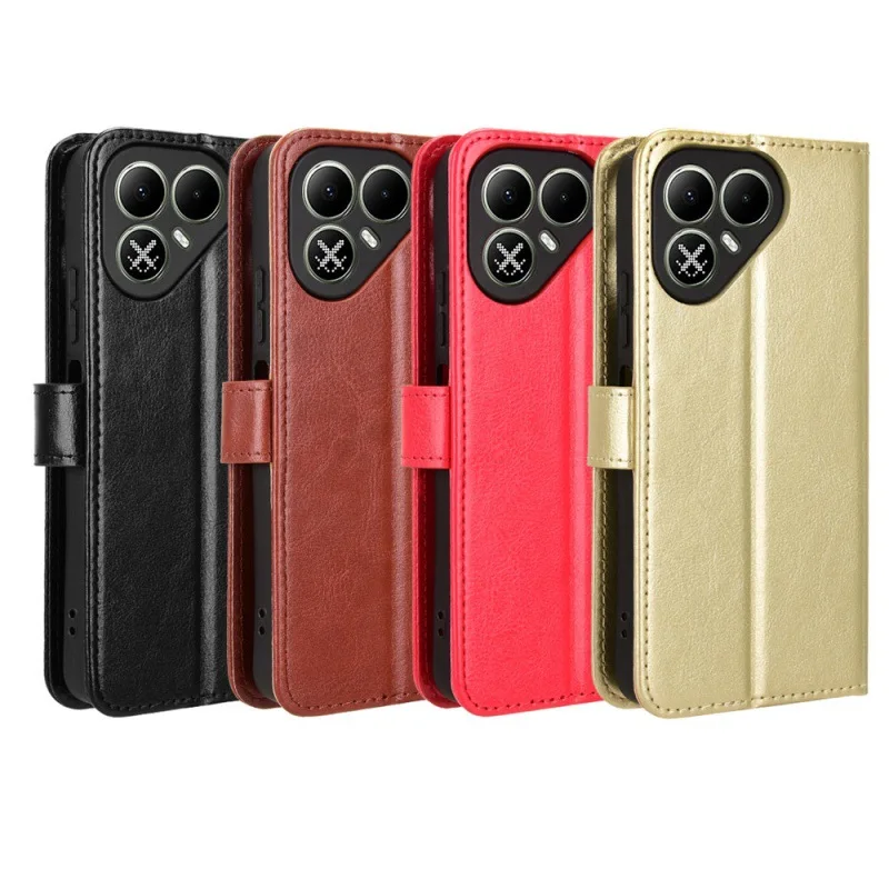 Premium PU Leather Flip Case with Wallet and Kickstand Features - Protective Cover