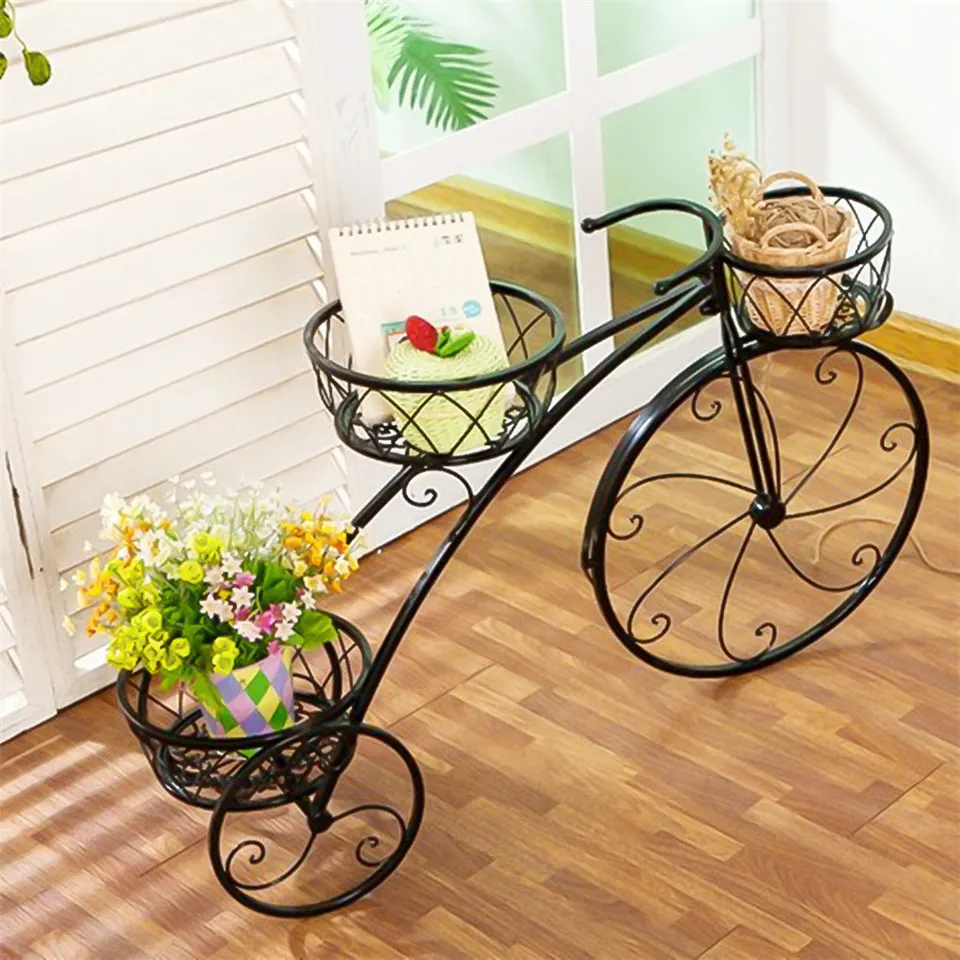 Soporte para maceta y planta de bicicleta YONGSHENG alambre de metal | en línea