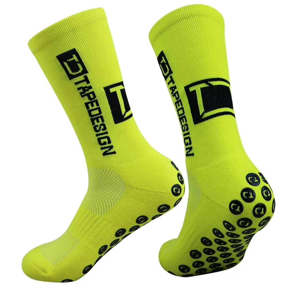 Men's Non-Slip Grip Athletic Socks - Ideal for Soccer, Football, Basketball & Cycling