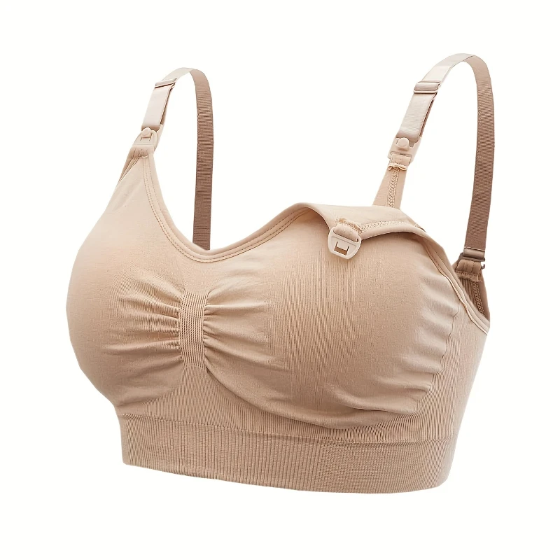 5 Pcs Plus Size Nursing Bra Breathable Women Breastfeeding Underwear Seamless Maternity Bra Push Up