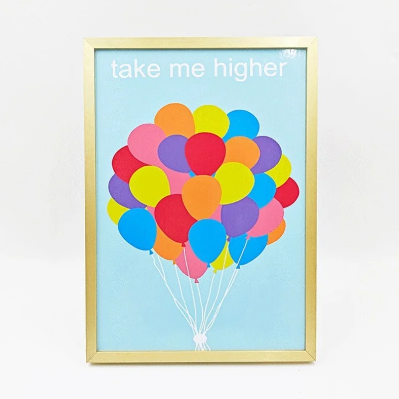 Photo Frame Aluminum alloy A4 photo frame showing certificates photos posters art paintings etc. easy to install