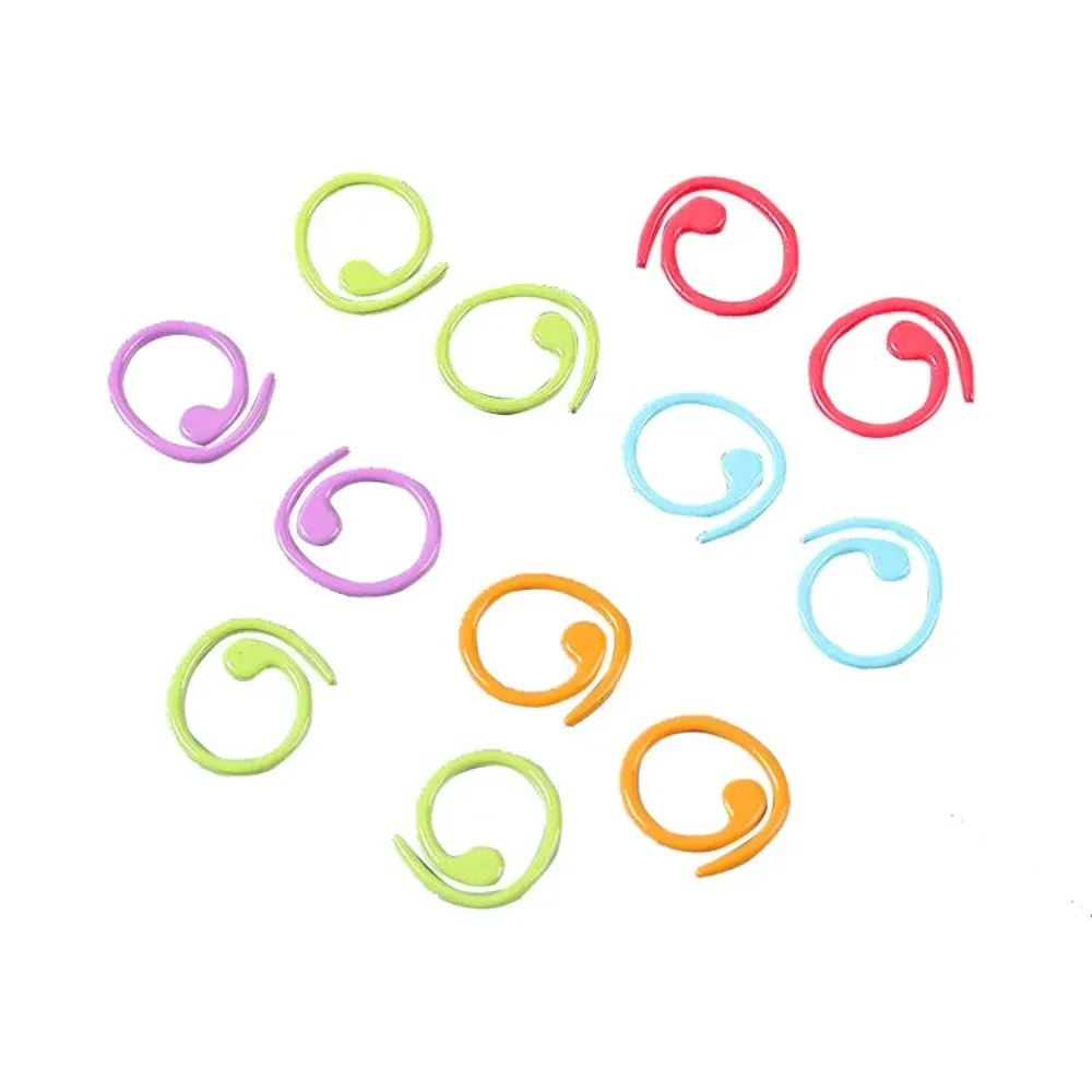 Bohemian Colorful Metal Stitch Markers, Open Ring DIY Knitting Tools, Crochet Markers for Yarn Craft