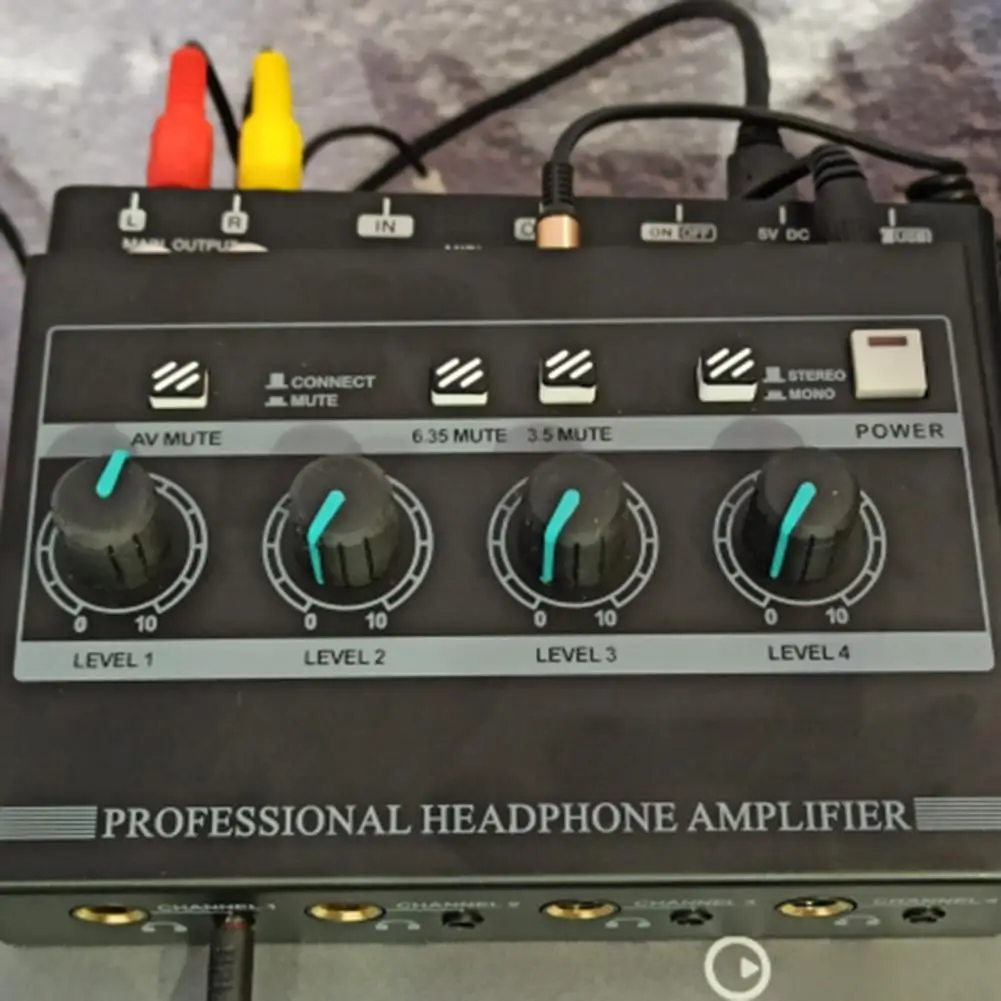 Headset Power-Amplifier Excellent Rechargeable Headphone Power-Amplifier 8-Channel Headphone for Studio