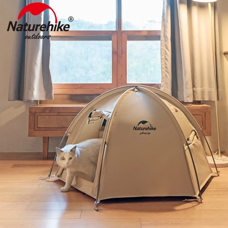 Naturehike Pet Tent Mini Hexagonal Outdoor Camping Self Supporting Breathable All Cotton Waterproof Cat Hiking Tent