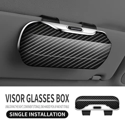 Portable Car Sun Visor Sunglasses Holder (Carbon fiber)