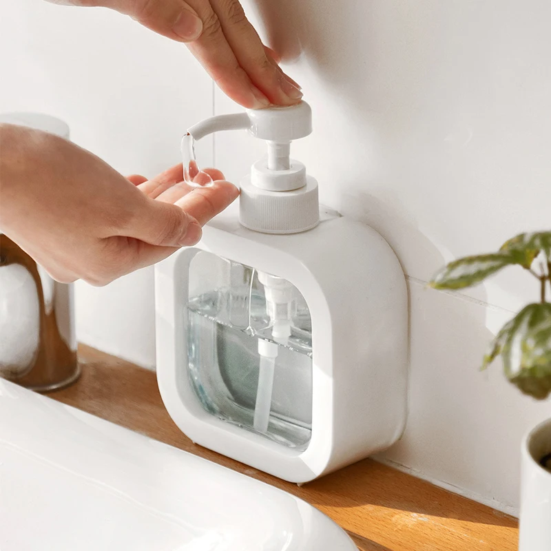 Bathroom Soap Dispensers Refillable Lotion Shampoo Shower Gel Holder Portable Travel Dispenser Empty Bath Pump Bottle 500ml