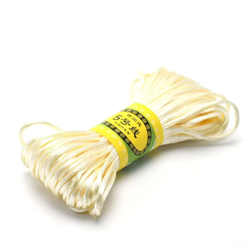Premium Nylon Satin Cord for Jewelry and Crafting - 2.5mm, 20m