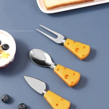 

Cheese Fruit Knife And Fork Kitchen Accessories Gadgets Breakfast with Butter Cake Bread Dessert Fork Baking Tools For Cooking
