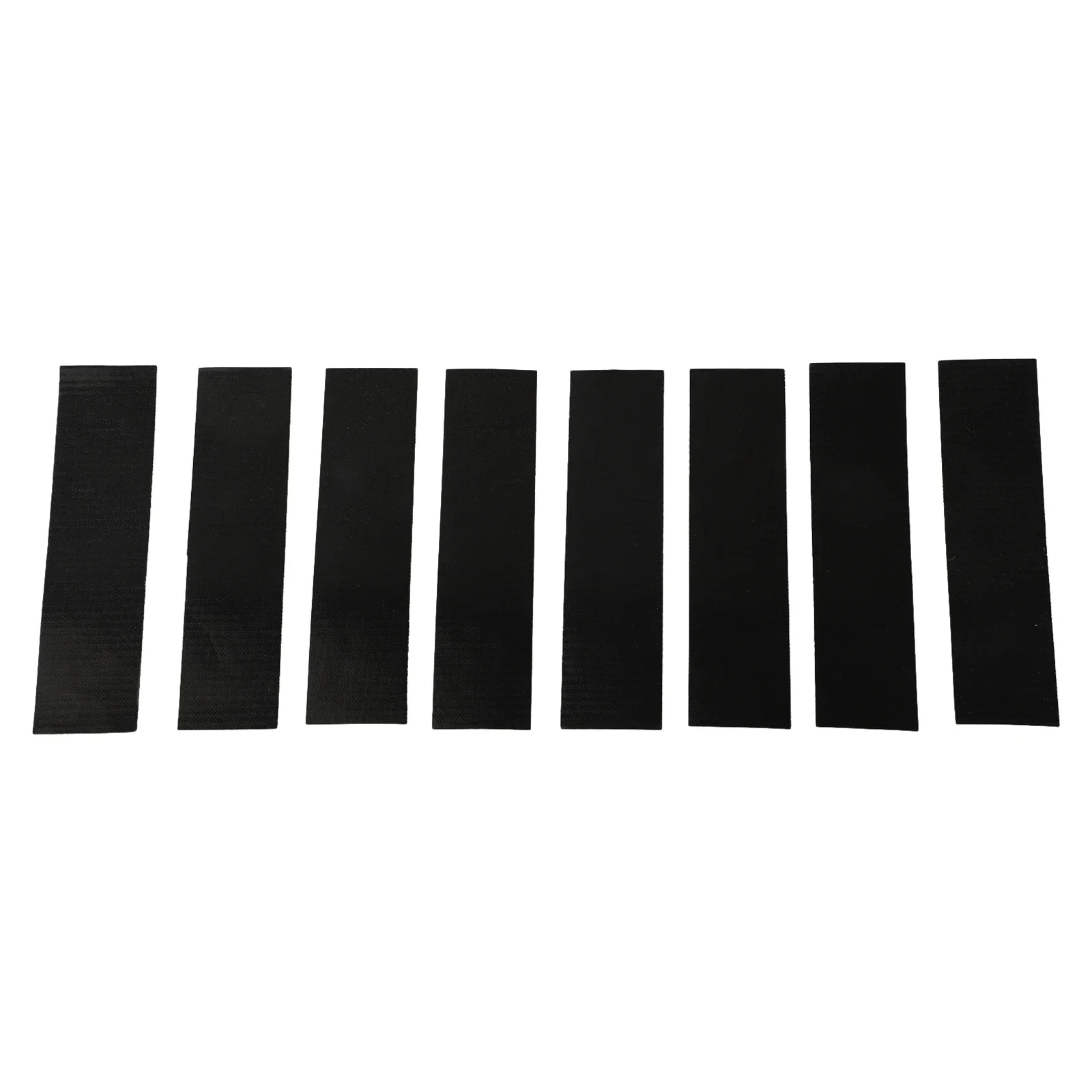 8pc Self-Adhesive Fireplace End Tape Glass Fabric Black Tape Sealing Cord End 10*2.5cm High Temperature Resistance Stoves Parts