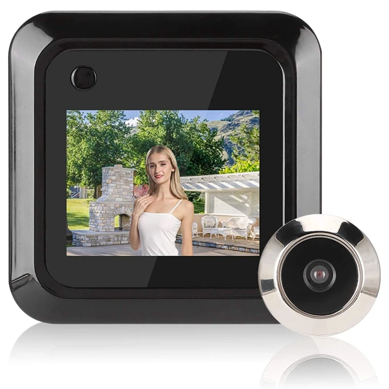 Anjielosmart 2.4 Inch Video Peephole Doorbell Camera Timbre Inalambrico  Exterior IR Night Vision Apartment Security Protection - AliExpress