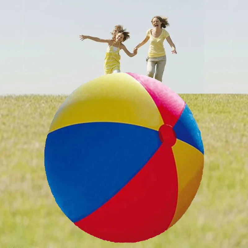 Outdoor games fun sport toy school kindergarten Gaint inflatable ball water toy thickened inflatable PVC beach ball 3