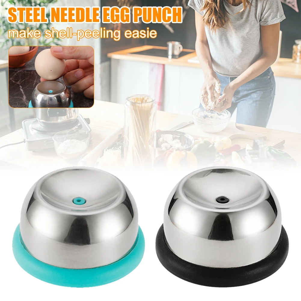 Egg Piercer Stainless Steel Needle Egg Hole Puncher Poacher Endurance Hole Seperater for Raw Eggs