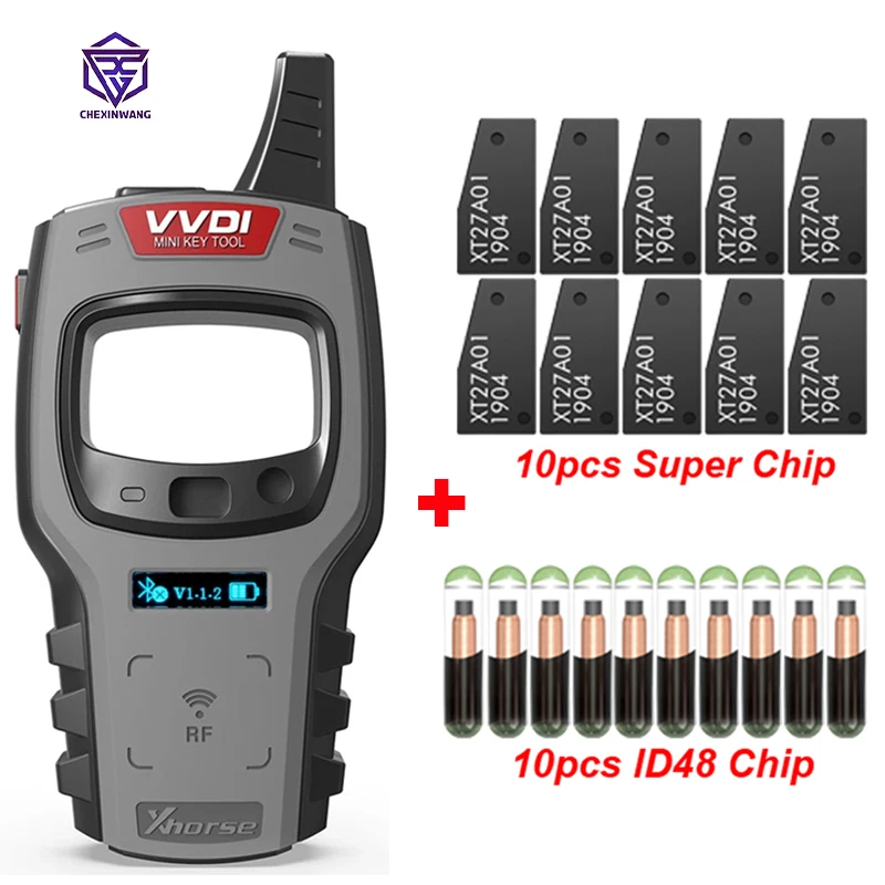 

Xhorse VVDI Mini Key Tool Car Remote Key Programmer Global Version With Free 96bit 48-Clone Function VVDI Super Chip & XKLKS0EN