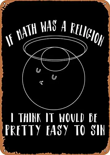 

Математический учитель Математика винтажный вид металлический знак патент художественные принты Ретро подарок 8x12 дюймов