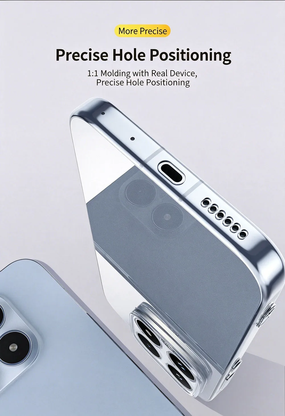 Full Camera Protection Silicone Transparent Case