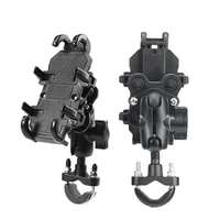 Moto Motorcycle Phone Mount Handlebar Holder Shockproof GPS Bracket Motorbike Scooter Universal Anti-vibration Smartphone Clamp