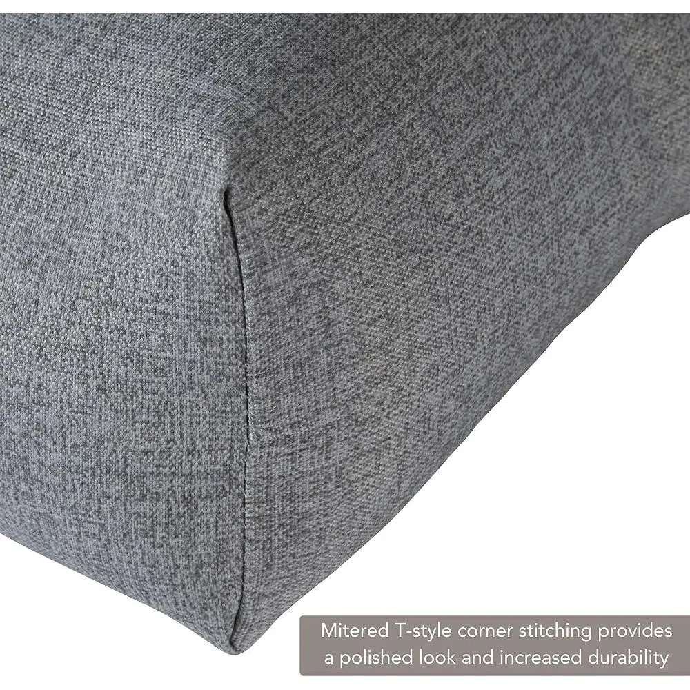 Cushion Set High Back Chairs Outdoor Heavy Duty Polyester Water Resistant Soft Support Dining Cushion 5
