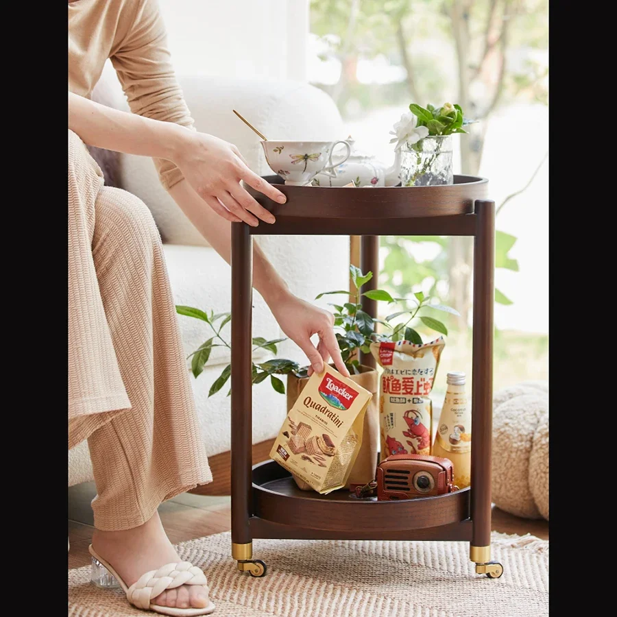 Vintage Trolley Wheel Universal Storage Rack Camping Tool Trolley Table Professional Kitchen Hair Salon Meuble Cuisine Furniture