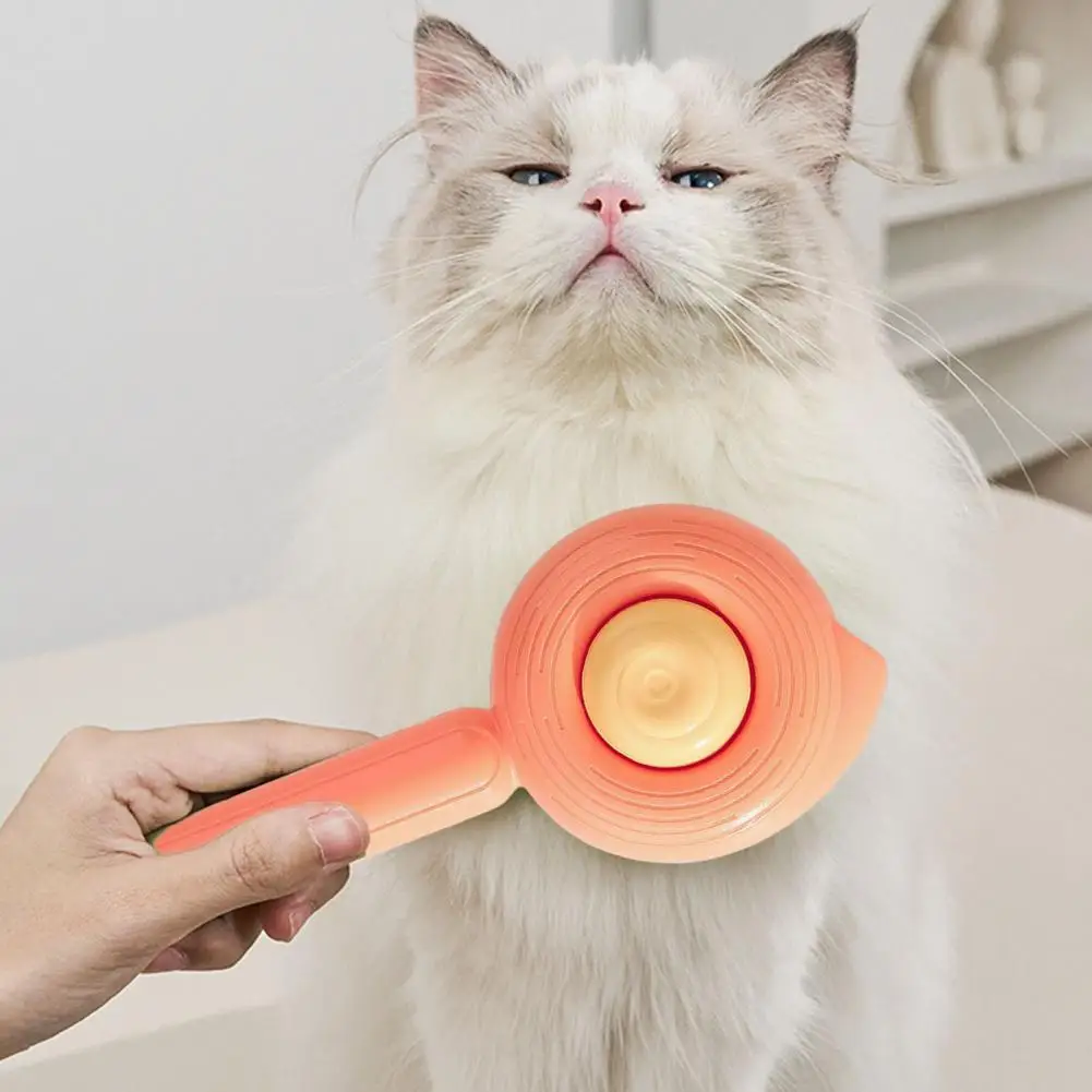 

Cat Dog Hair Tool Pet Grooming Comb Efficient Pet Grooming Brushes with Release Button for Shedding Hair Massage for Cats Dogs