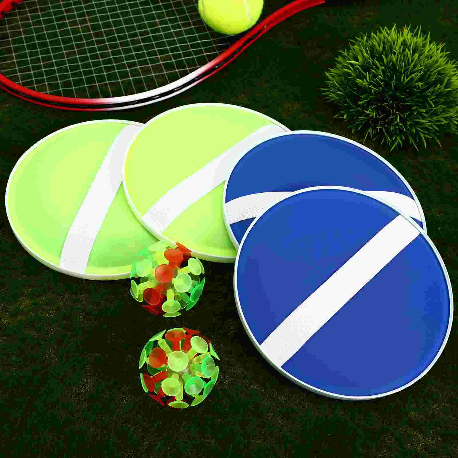 Toy Sticky Cricket Sucker Ball Throw and Catch Interactive Toy Stick Ball for Children Blue Stick Sticky Ball 3