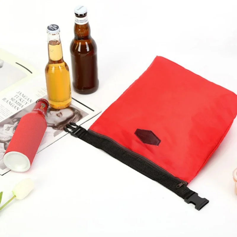Description Picture 4 of itemPortable Thermal Insulated Cooler Picnic For Lunch Box Container Pouch Home Organizer Nylon Waterproof Lunch Storage Bag 1pcs