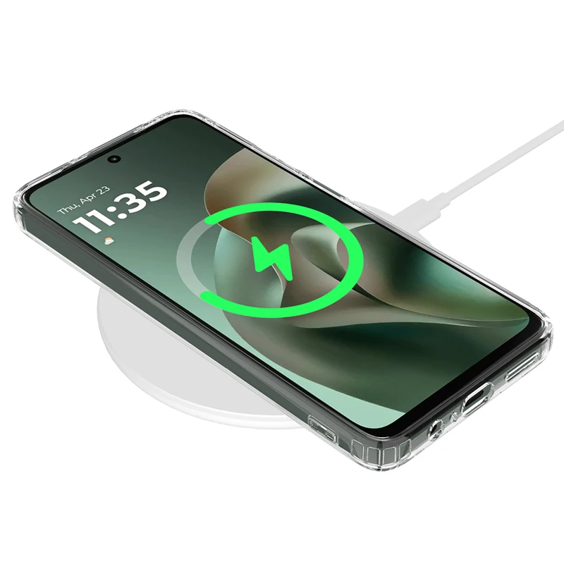 Transparent Magnetic Anti-Fingerprint Non-Slip Crystal Back Phone Case