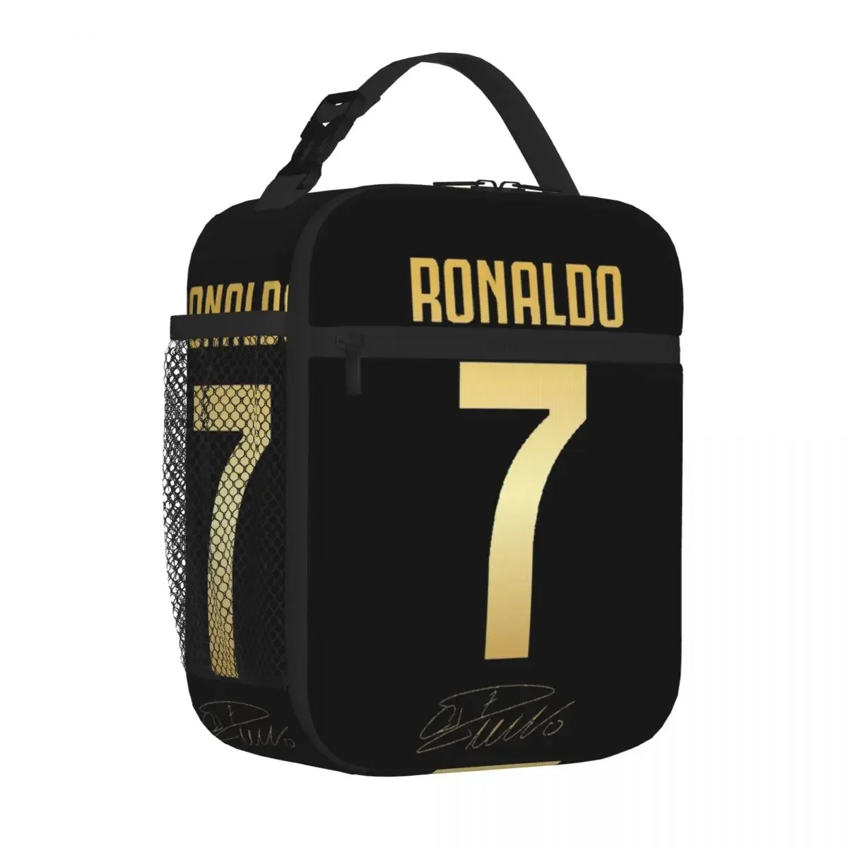 CR7 Cristiano Ronaldo Lunch Bags Insulated Lunch Tote Waterproof Bento Box Resuable Picnic Bags Large Capacity Thermal Bag