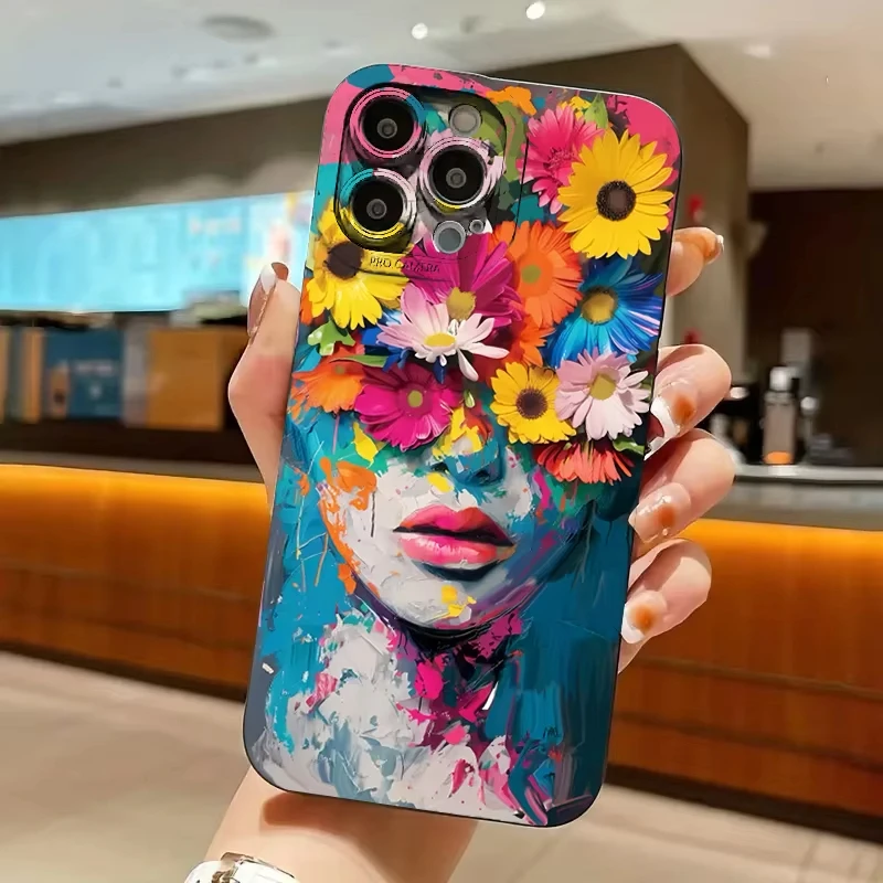 Elegant Bloom Design Phone Case - Artistic Floral Pattern Cover