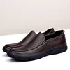 LIHUAMAO Slip On Loafers Men Shoes Casual Cow Leather Designer Comfortable Walking Sneakers outdoor work shoes for men 2