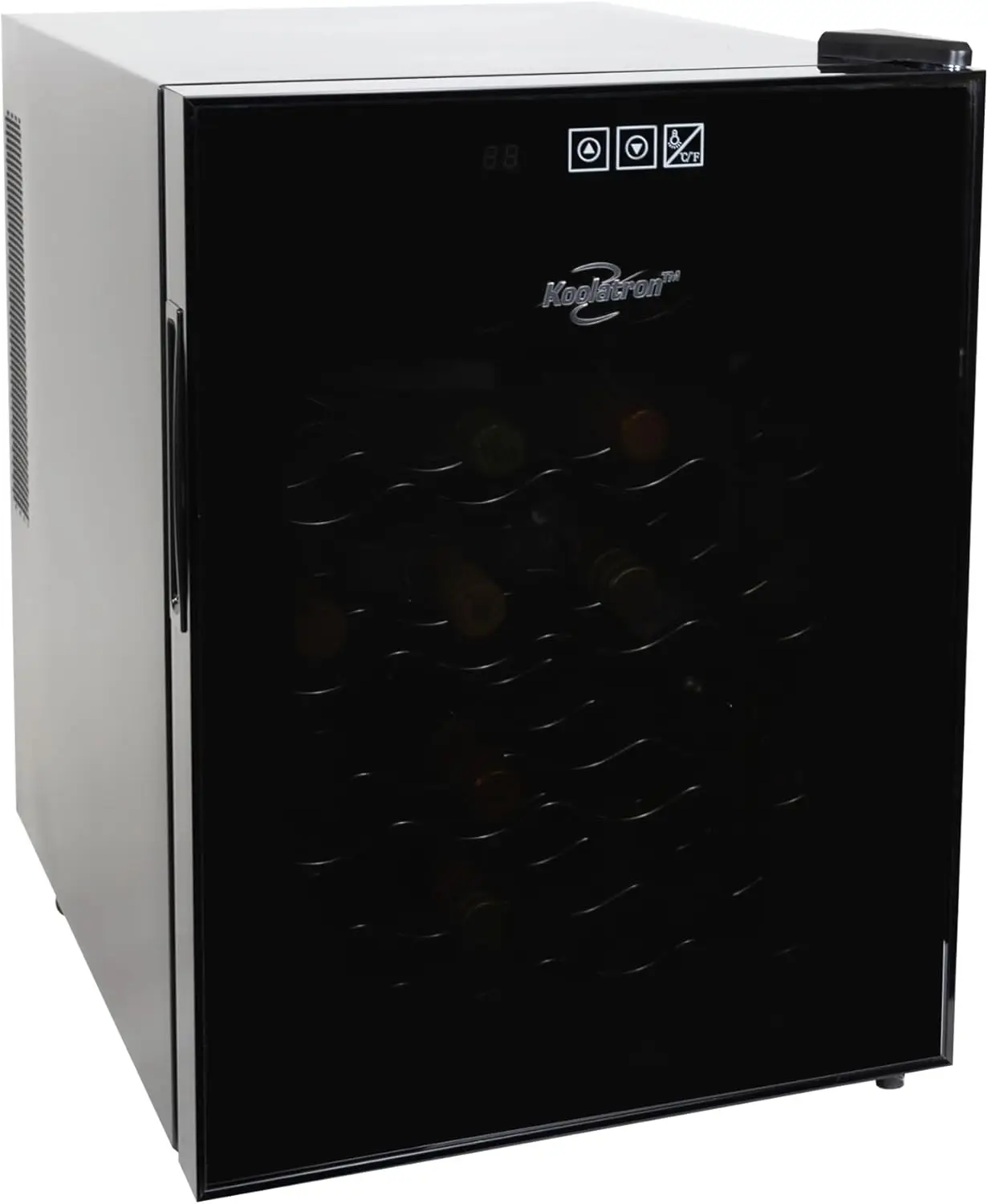 20 Bottle Refrigerator Wine Cooler, Black Thermoelectric Wine Fridge, 1.7 cu. ft. (48L), Under Counter Wine Cellar for Red 2