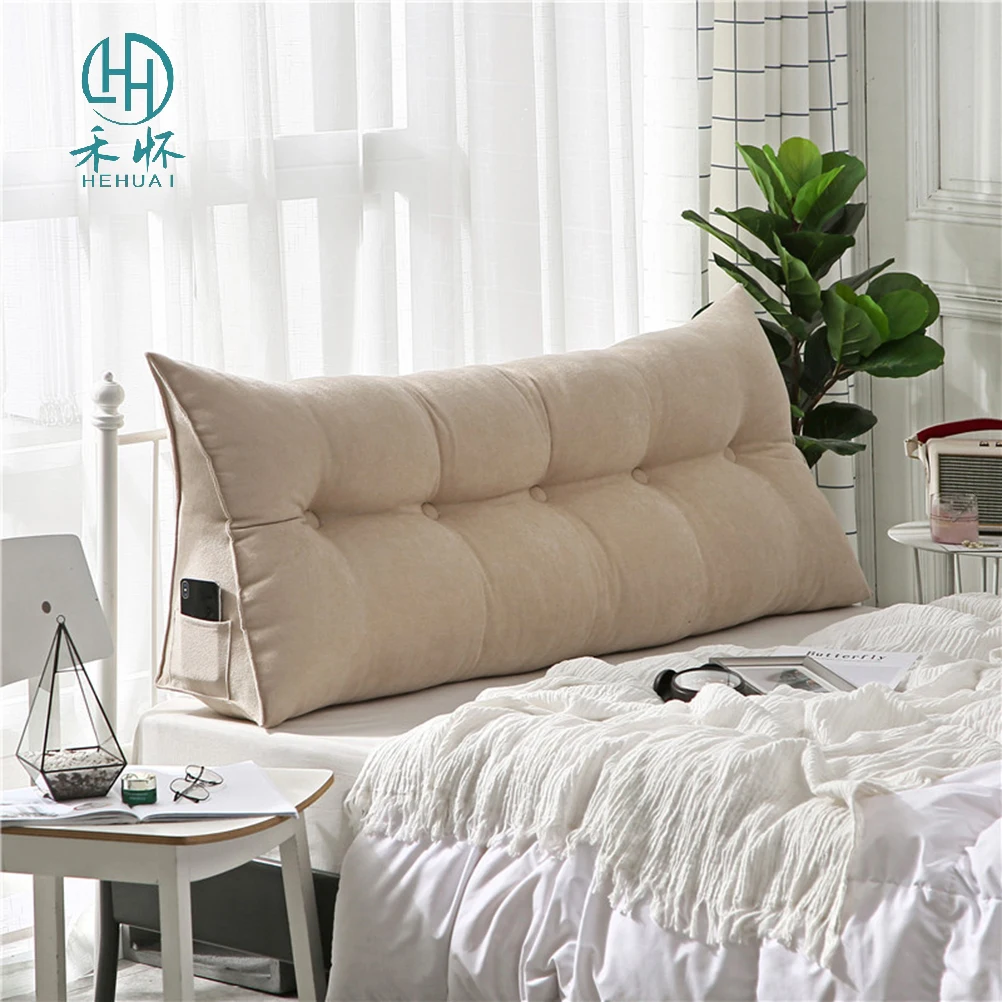 Sofa Cushion Back Pillow Bed Backrest Triangle Back Cushion Bed
