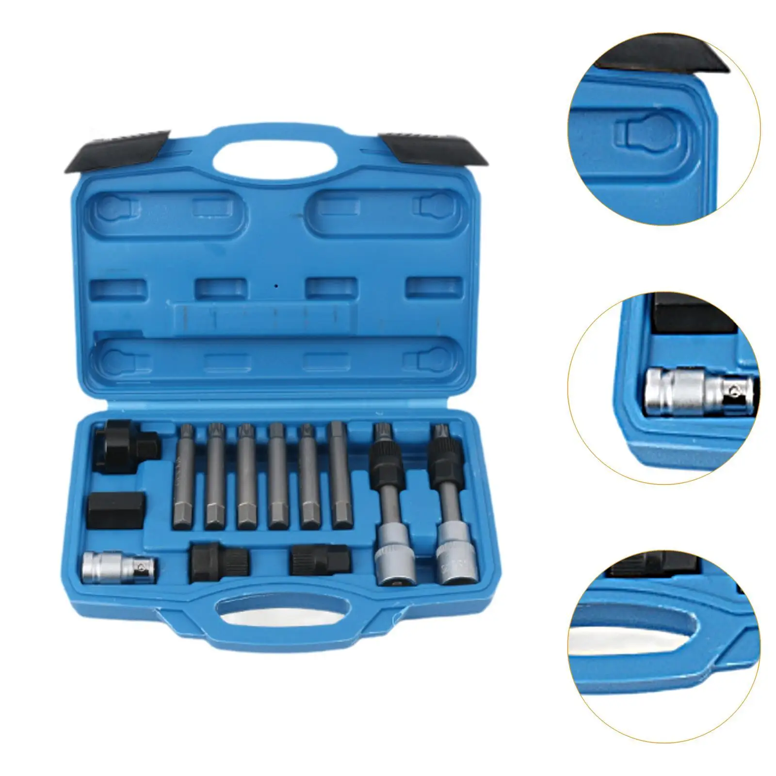 Alternator Pulley Removal Tool Set Heavy Duty Pulley Remover Automotive Mechanic Tools Kit for Vehicle Repair