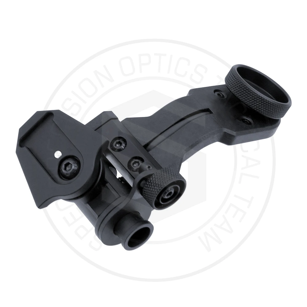 Upgraded Version PVS-14 J-Arm With Dovetail Interface Auto ON/OFF Night Vision NVG Helmet Adapter By Aerospace Grade Aluminum