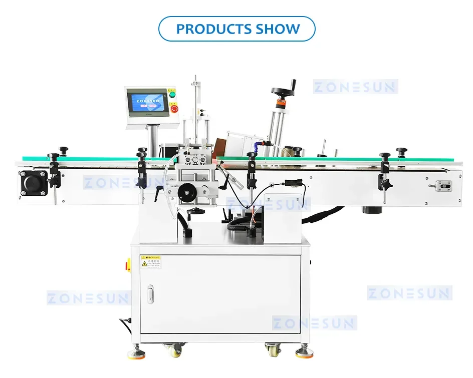 ZONESUN Automatic Tapered Label Applicator Bottle Labeling Machine Conical Container ZS-DT212