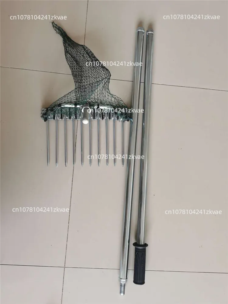 Seagoing tool: clams, clams, nets, rakes, shells, water plants, tools ...