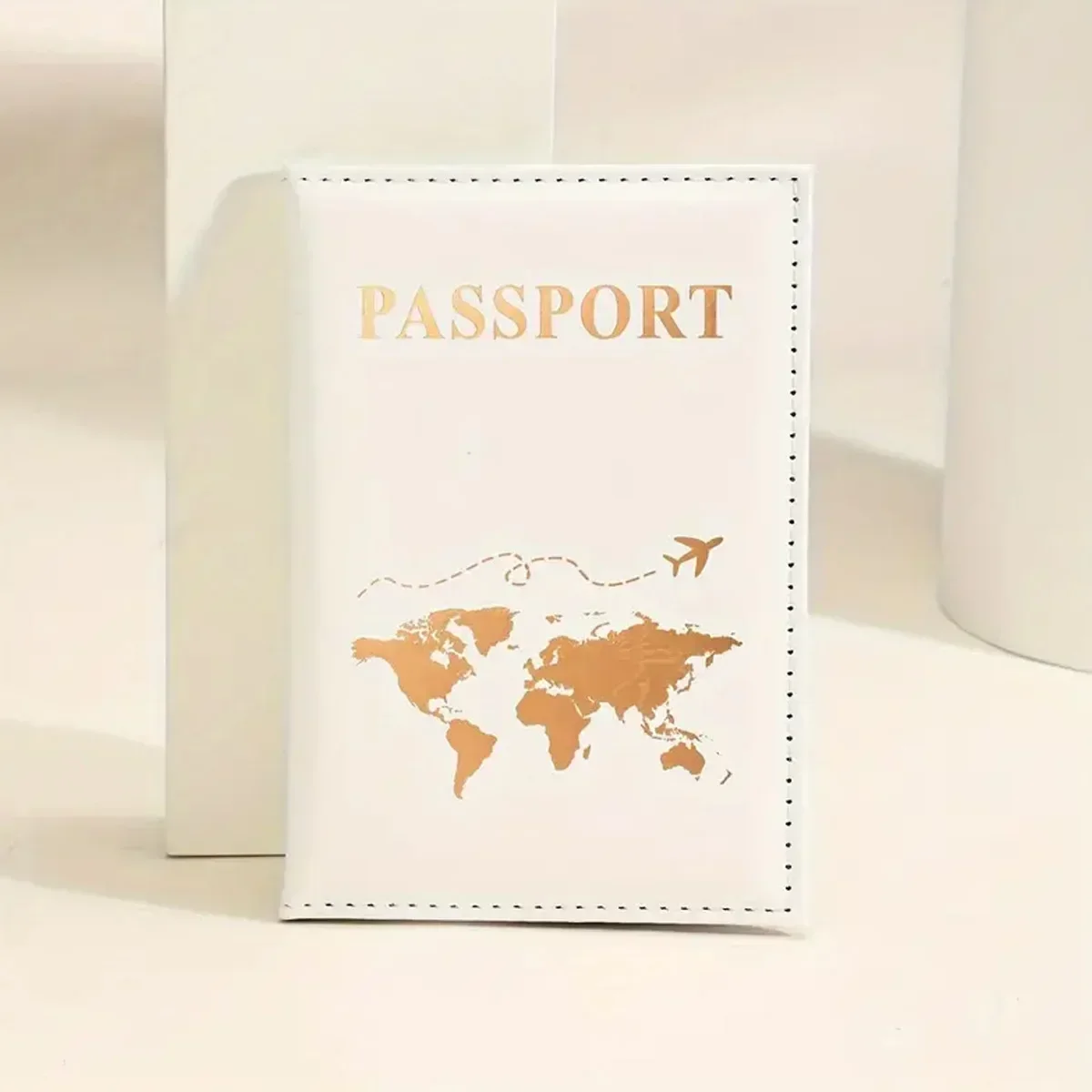 Travel Essential Slim Passport Cover - Stylish PU Map Design