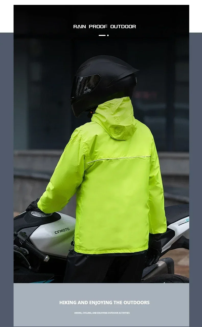 Motorcycle Raincoat Suit Rainstorm Ultra-thin Jacket Prevention Rain Waterproof Protection Riding Moto Clothing motorcycle raincoat raincoat suit