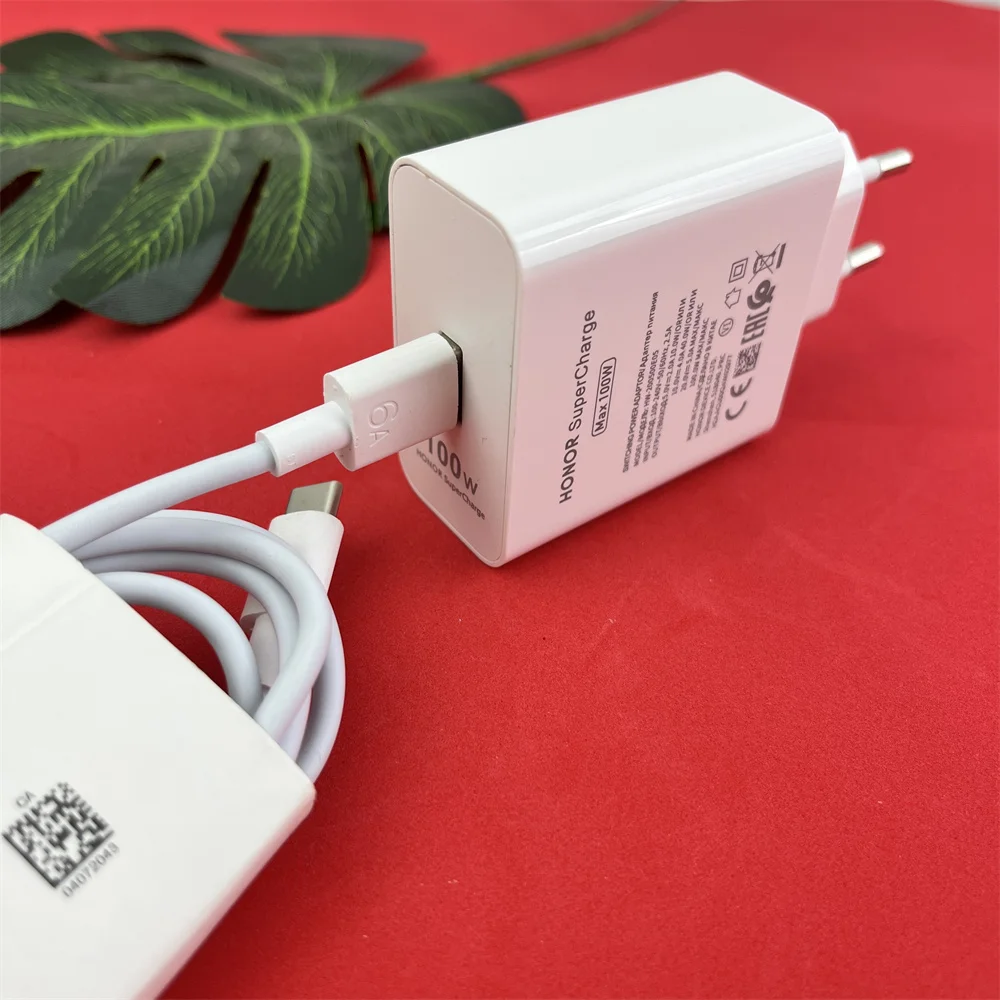High-Speed 100W Fast Charger with 6A Type C Cable - EU Adapter