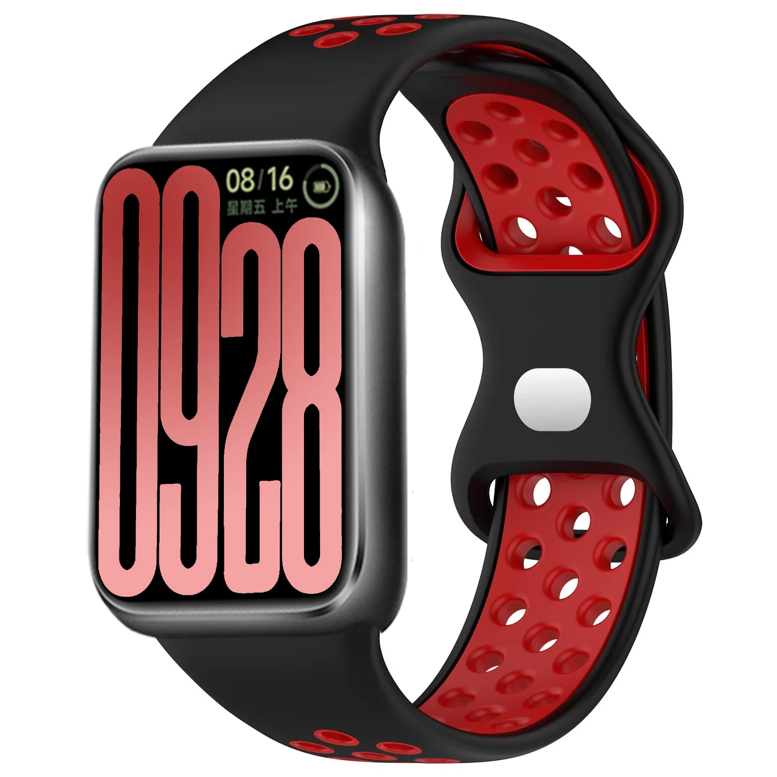 Two-Tone Silicone Smartwatch Replacement Strap Bracelet Accessory