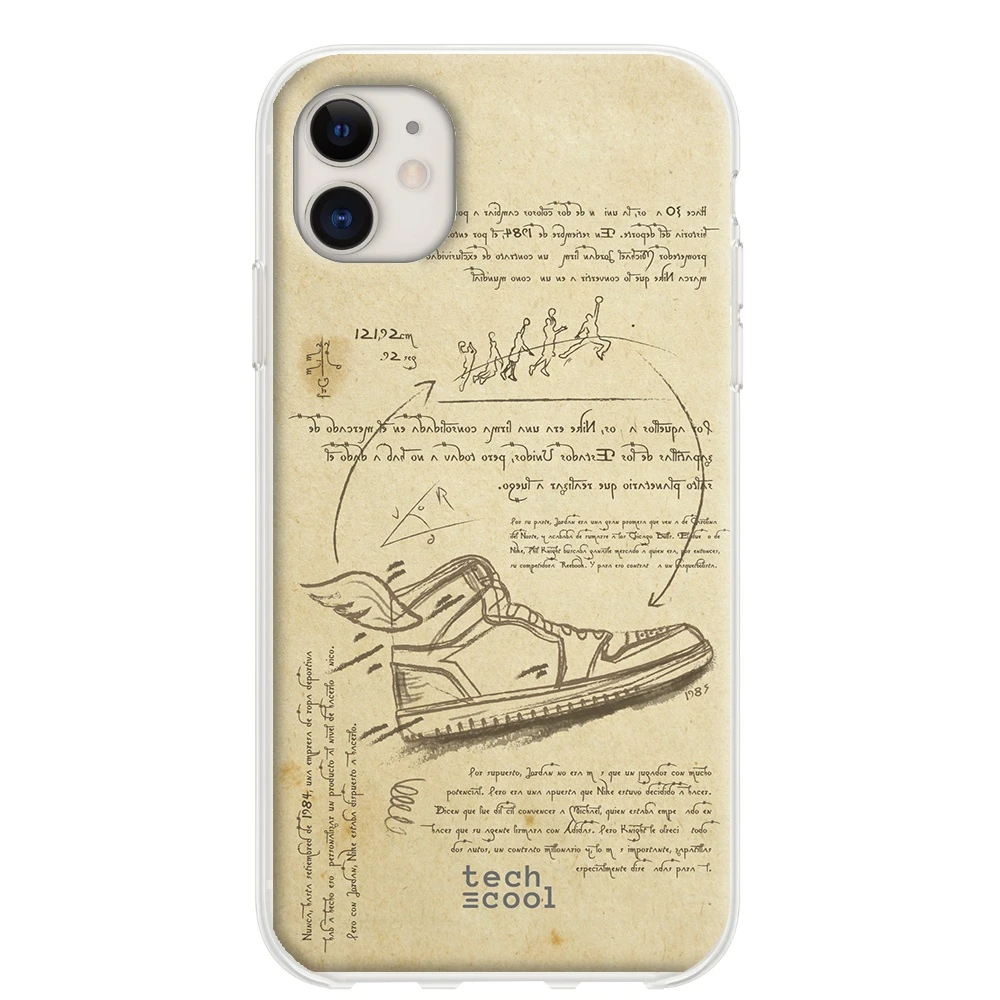 Tumba Comparable Reino FunnyTech® Funda para Iphone 11 l Carcasa Diseño Air Jordan estilo Da  Vinci|Fundas antigolpes para teléfono| - AliExpress