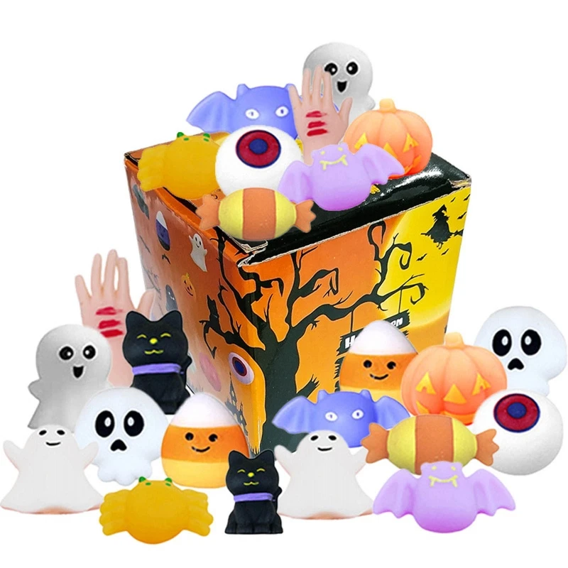 

24pcs Balls Halloween Toy TPR Sponge Ball Kids Stress Relief Toy