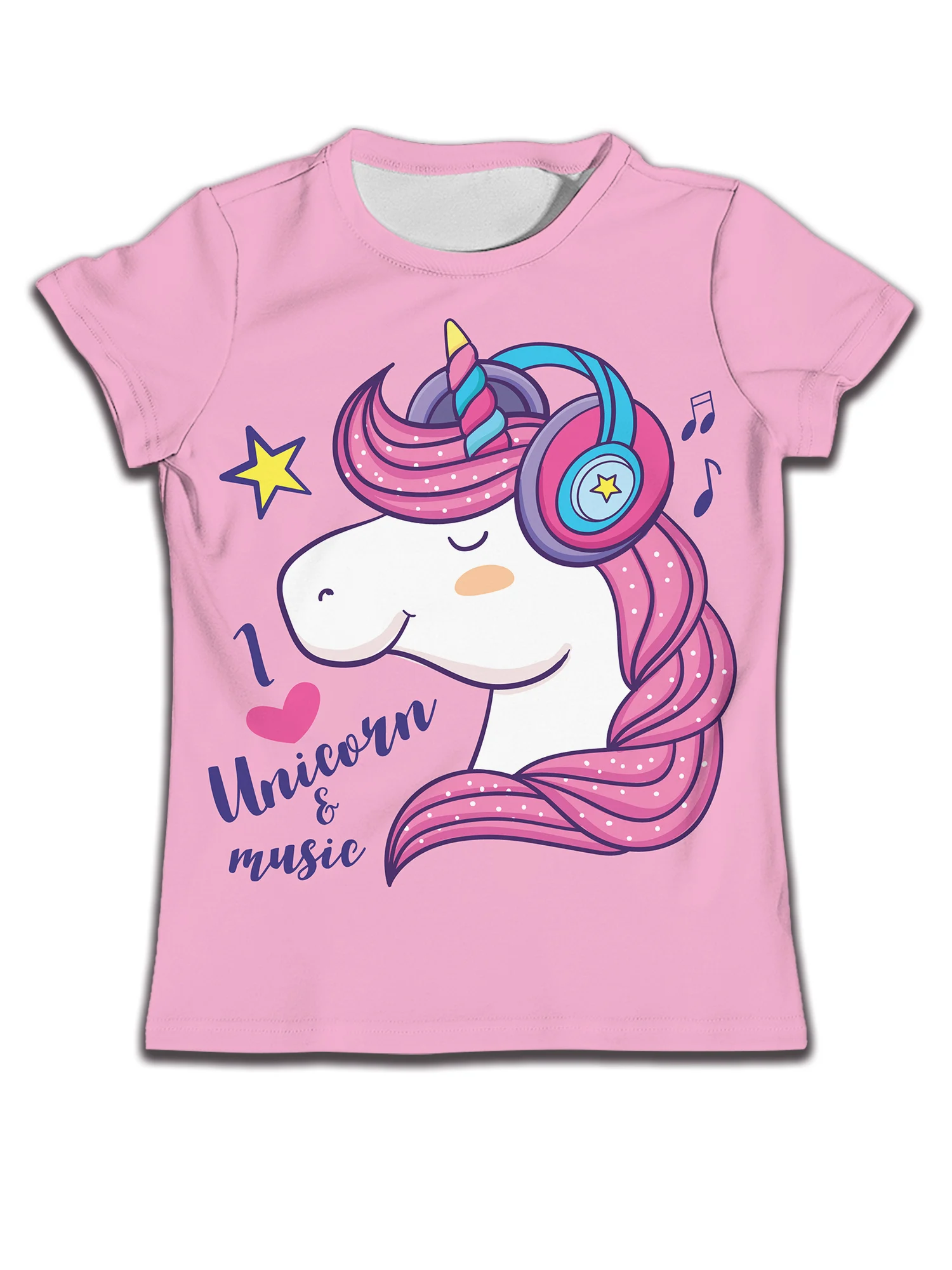 

Детская футболка на день рождения с единорогом, одежда для улицы, детский мультяшный подарок для мальчиков, повседневная Розовая Одежда для девочек, детская футболка для детей