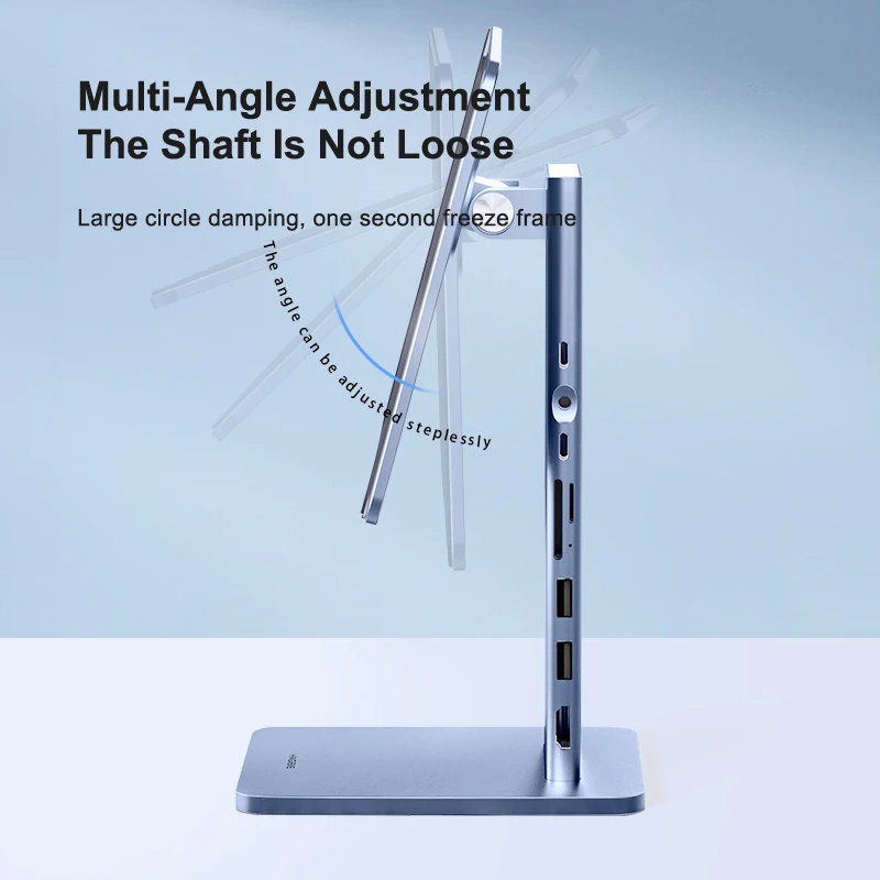 Hagibis-suporte Magnético Dobrável para Ipad Pro Suporte para Tablet Suporte de Rotação Hub Usb c 12.9 10.9 3rd 4th 5th 11 Air Ipad 10th - Imagem 2