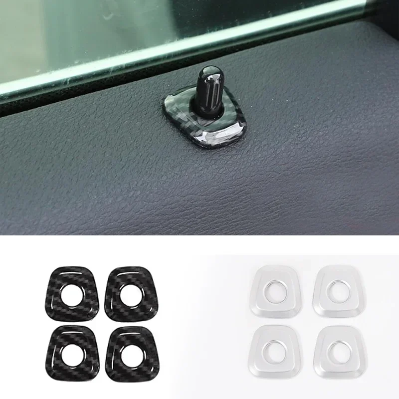 Per Bmw X1 X2 F47 F48 16-21 Chrome Inner Door Lock Pin Pin Decorator Cover Trim Accessori Interni Auto Accessori Interni Auto